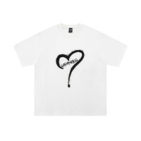 love embroidered short sleeve t-shirt 3