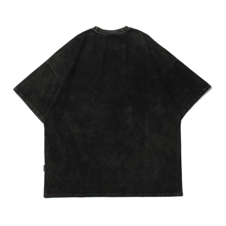 Dark style abstract print short-sleeved T-shirt 4