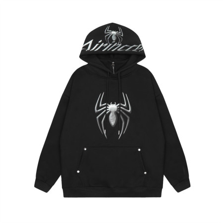 Dark spider three-dimensional print hooded sweatshirt 41