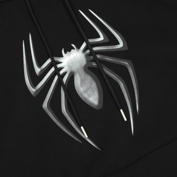 Dark spider three-dimensional print hooded sweatshirt 41