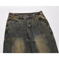 Trendy brand personalized wide leg denim trousers 31