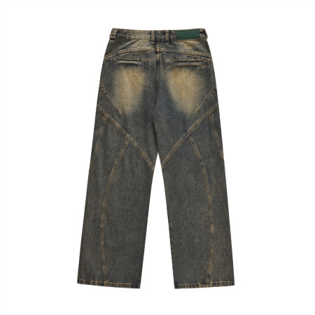 Trendy brand personalized wide leg denim trousers 31