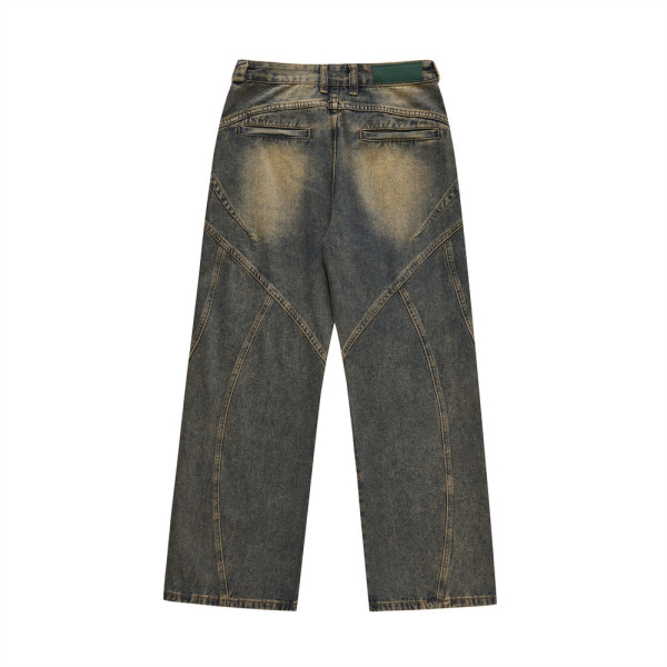 Trendy brand personalized wide leg denim trousers 31