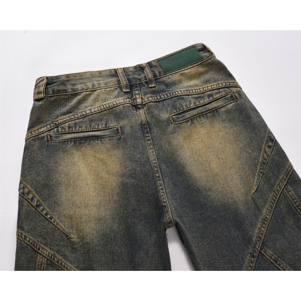 Trendy brand personalized wide leg denim trousers 31