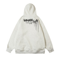Dark blurred letter print hooded sweatshirt 42