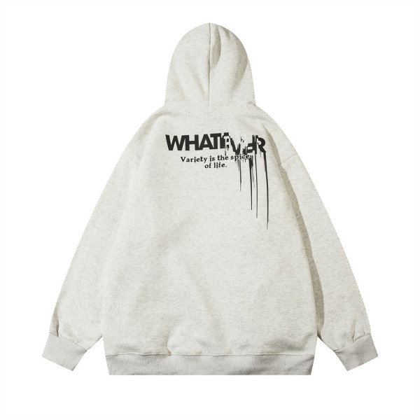 Dark blurred letter print hooded sweatshirt 42