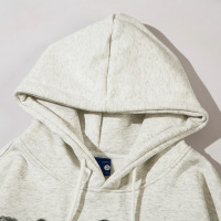 Dark blurred letter print hooded sweatshirt 42