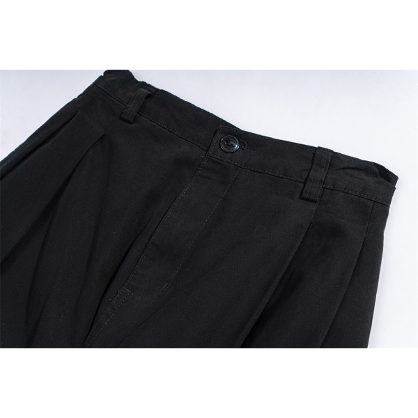 Solid Color Multi-Pocket Cargo Pants 52