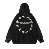 Trendy high street anime cartoon print hooded sweatshirt 43
