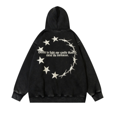 Trendy high street anime cartoon print hooded sweatshirt 43