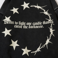 Trendy high street anime cartoon print hooded sweatshirt 43